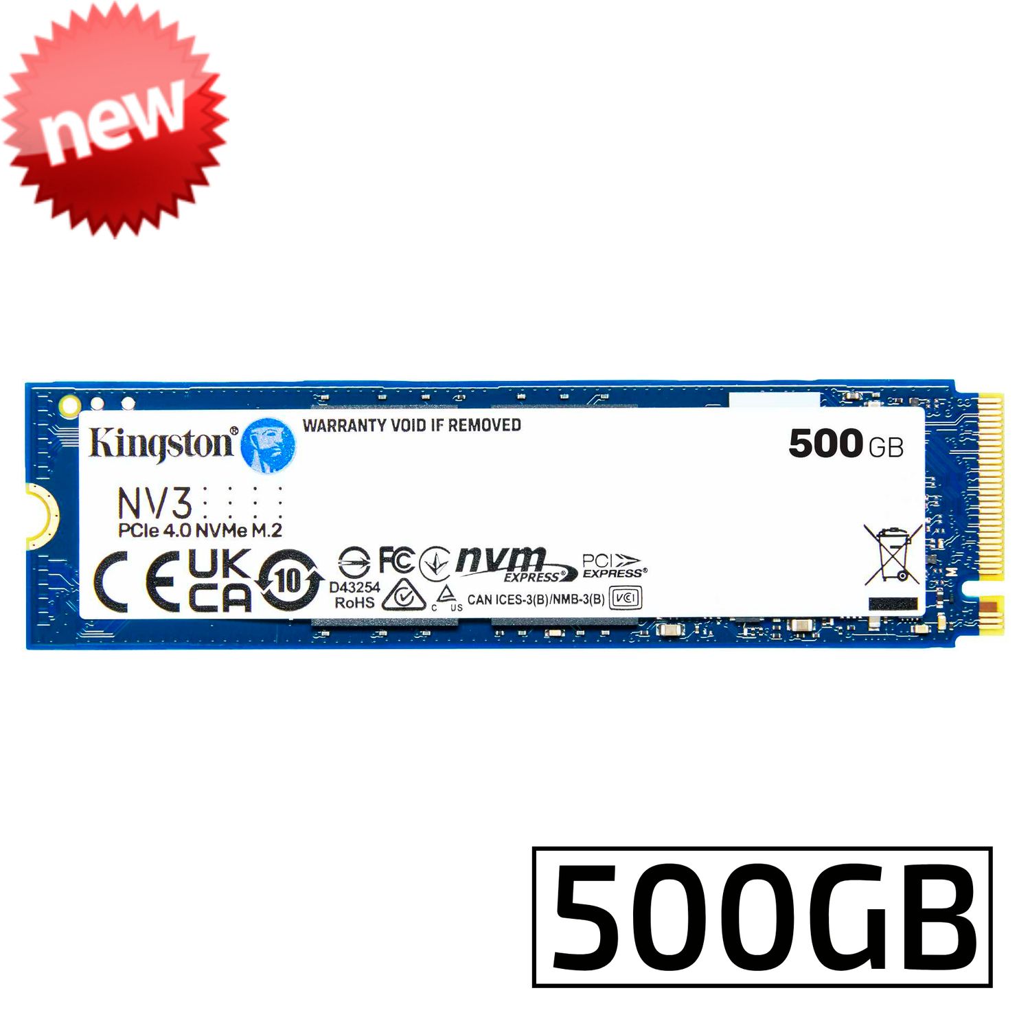 Kingston SSD NV3 | Unidad de estado sólido | 500GB | M.2 2280
