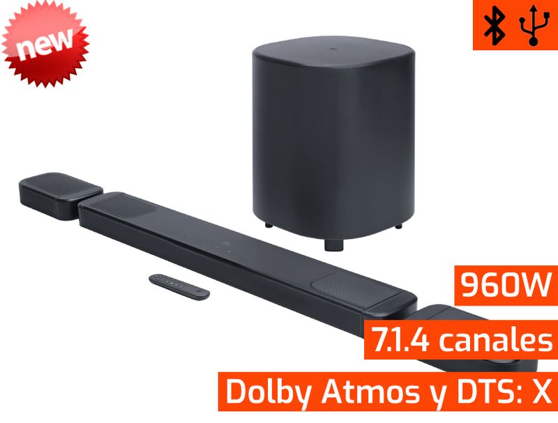 JBL Bar 1000 MK2 | Soundbar Bluetooth 200W + Subwoofer