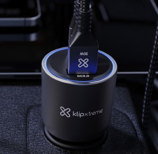 Klip Xtreme PowerCar 140 | Cargador de auto 3 puertos