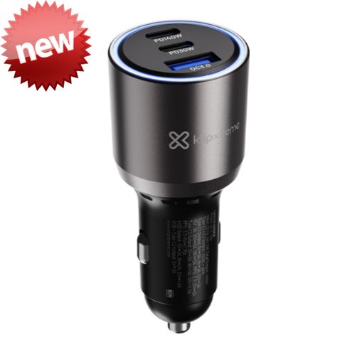 Klip Xtreme PowerCar 140 | Cargador de auto 3 puertos