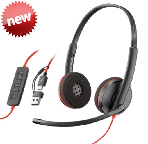 HP Poly Blackwire 3220 | Headset USB-C/A