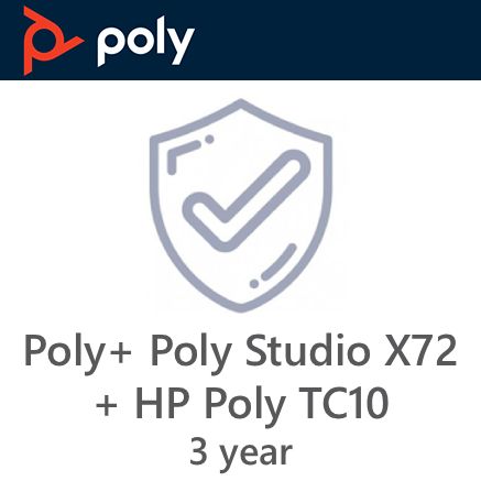 HP Poly Studio X72/TC10 3Y Plus Service | 3 Year