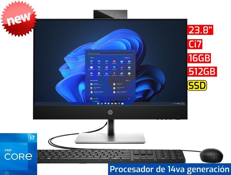 HP ProOne 440 G9 All In One | 23.8" - Ci7 14va - 16GB - 512GB SSD