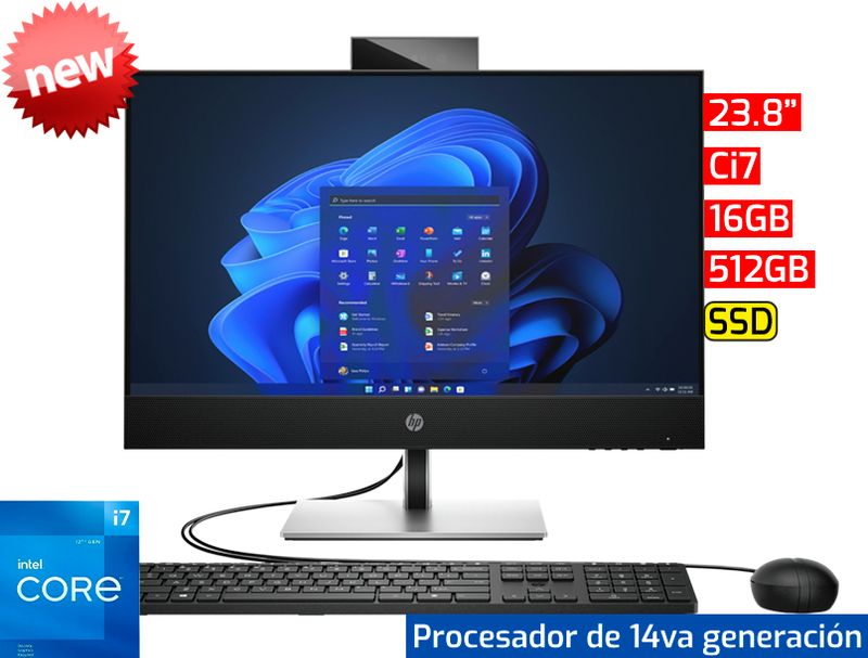 HP ProOne 440 G9 All In One | 23.8" - Ci7 14va - 16GB - 512GB SSD