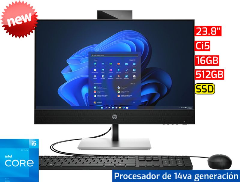 HP ProOne 440 G9 All In One | 23.8" - Ci5 14va - 16GB - 512GB SSD HP ProOne 440 G9 All In One | 23.8" - Ci5 14va - 16GB - 512GB SSD
