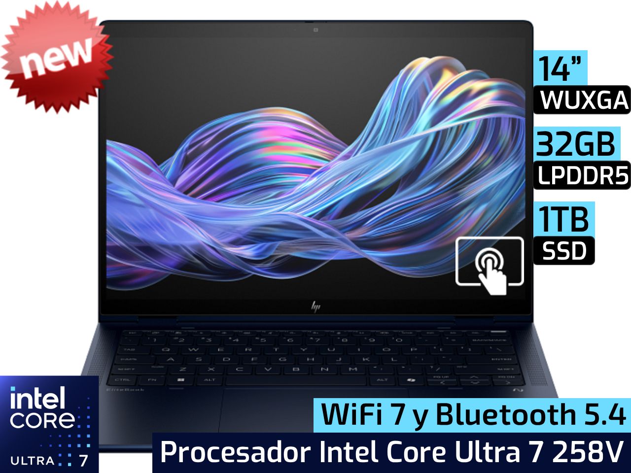 HP EliteBook X Flip G1i | 14" WUXGA - Intel Core Ultra 7 258V - 32GB LPDDR5x - 1TB SSD