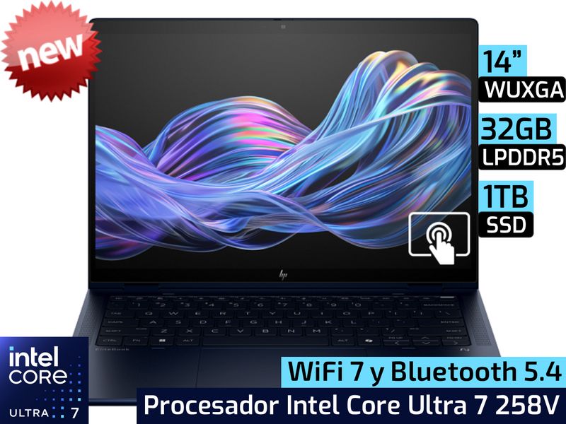 HP EliteBook X Flip G1i | 14" WUXGA - Intel Core Ultra 7 258V - 32GB LPDDR5x - 1TB SSD