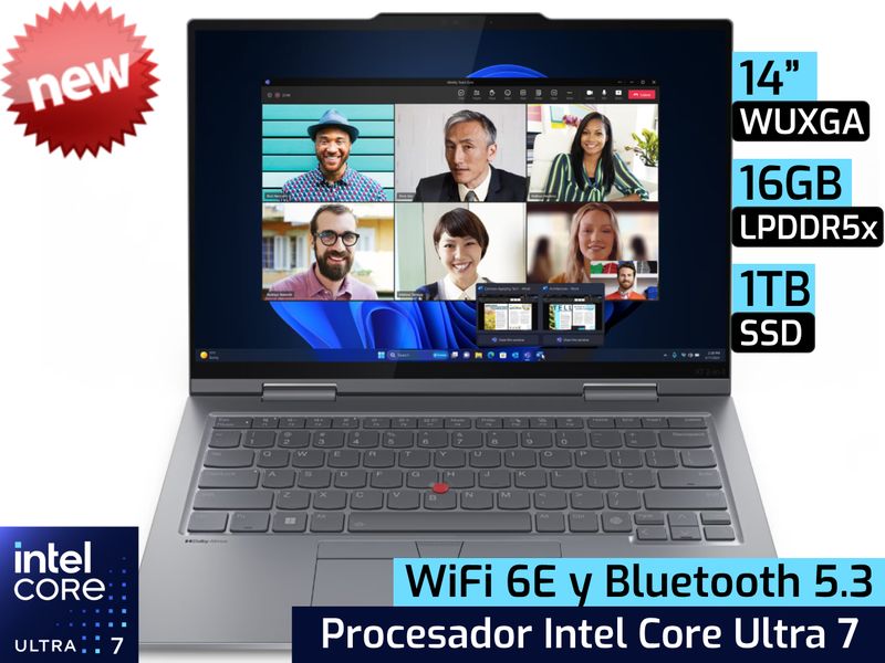 Lenovo ThinkPad X1 2-in-1 Gen 9 | 14" WUXGA - Intel Core Ultra 7 155U - 16GB LPDDR5x - 1TB SSD