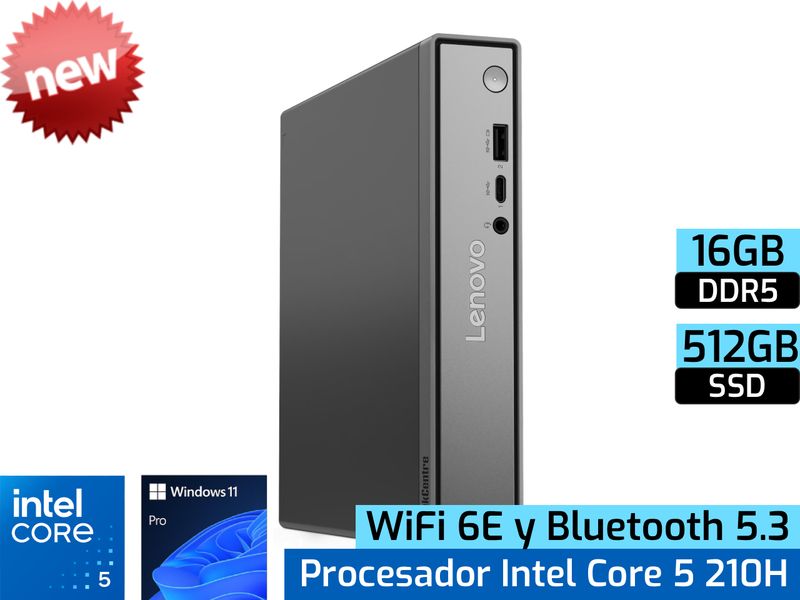 Lenovo ThinkCentre neo 50q Gen 5 | Intel Core 5 210H - 16GB DDR5 - 512GB SSD - W11 Pro Lenovo ThinkCentre neo 50q Gen 5 | Intel Core 5 210H - 16GB DDR5 - 512GB SSD - W11 Pro