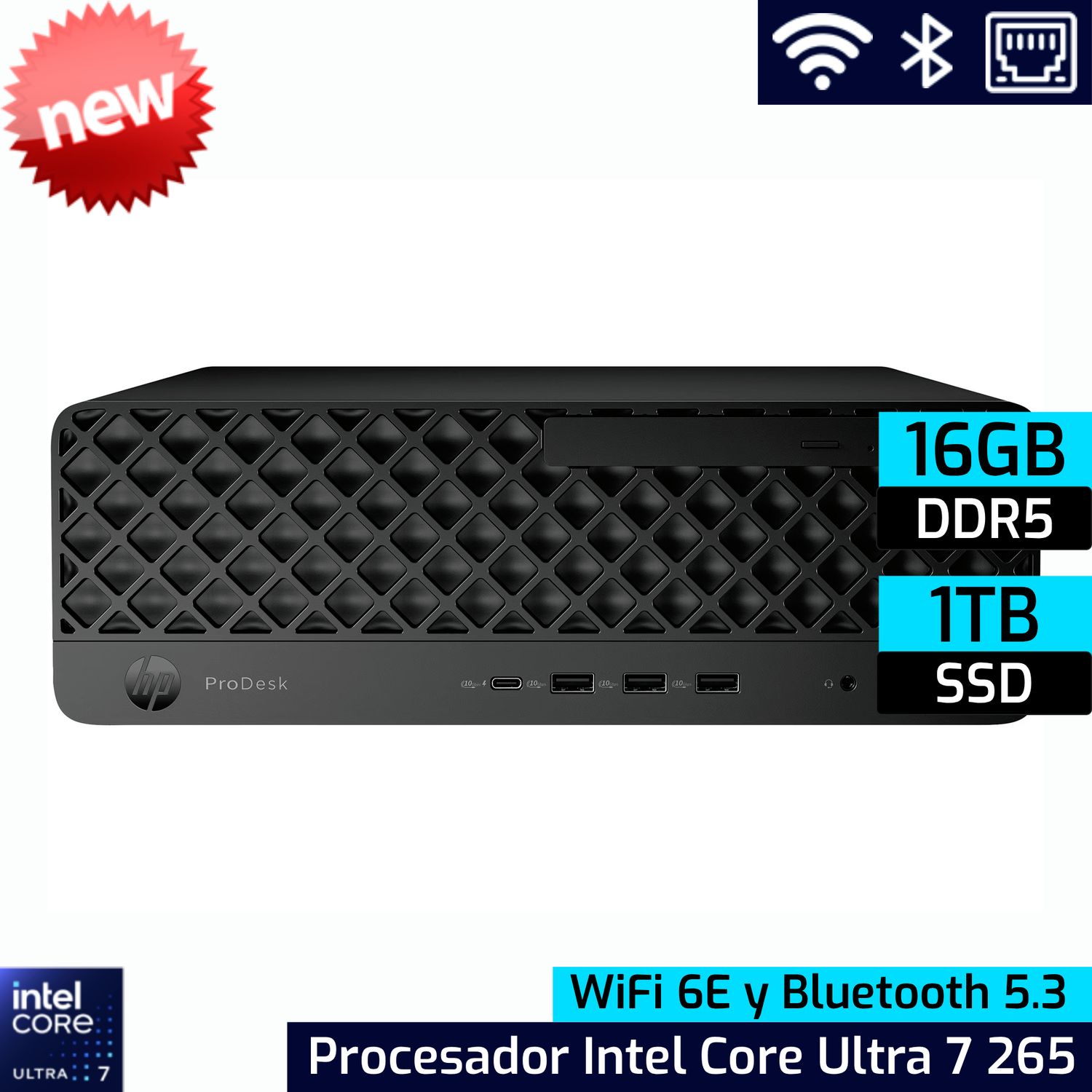 HP ProDesk 4 SFF G1i | Intel Core Ultra 7 265 - 16GB DDR5 - 1TB SSD