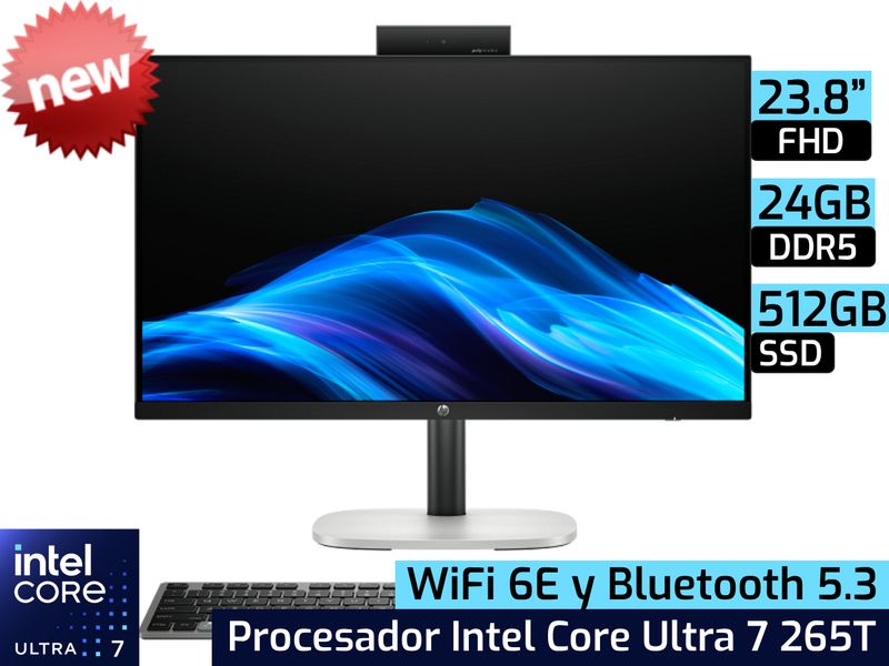 HP ProStudio 4 All In One G1i | 23.8" - Intel Core Ultra 7 265T - 24GB - 512GB SSD