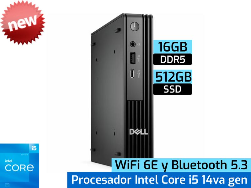 Dell Pro Micro QCM1250 | Intel Core i5-14500T - 16GB DDR5 - 512GB SSD Dell Pro Micro QCM1250 | Intel Core i5-14500T - 16GB DDR5 - 512GB SSD