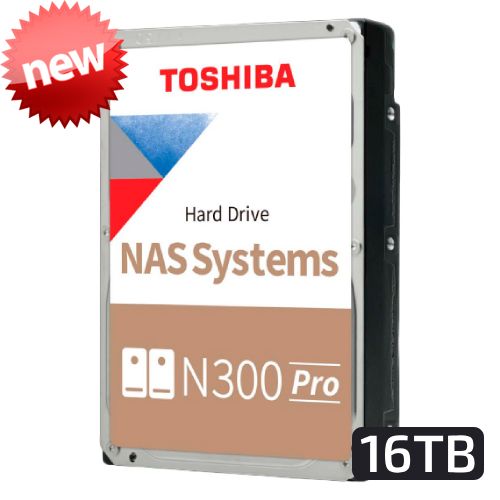 Toshiba N300 Pro NAS Hard Drive | 16TB | 3.5"