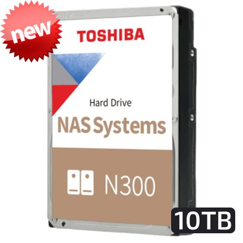 Toshiba N300 NAS Hard Drive | 10TB | 3.5"