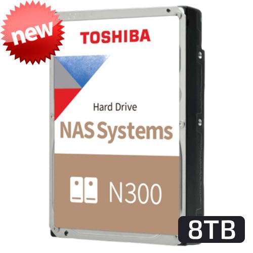 Toshiba N300 NAS Hard Drive | 8TB | 3.5"