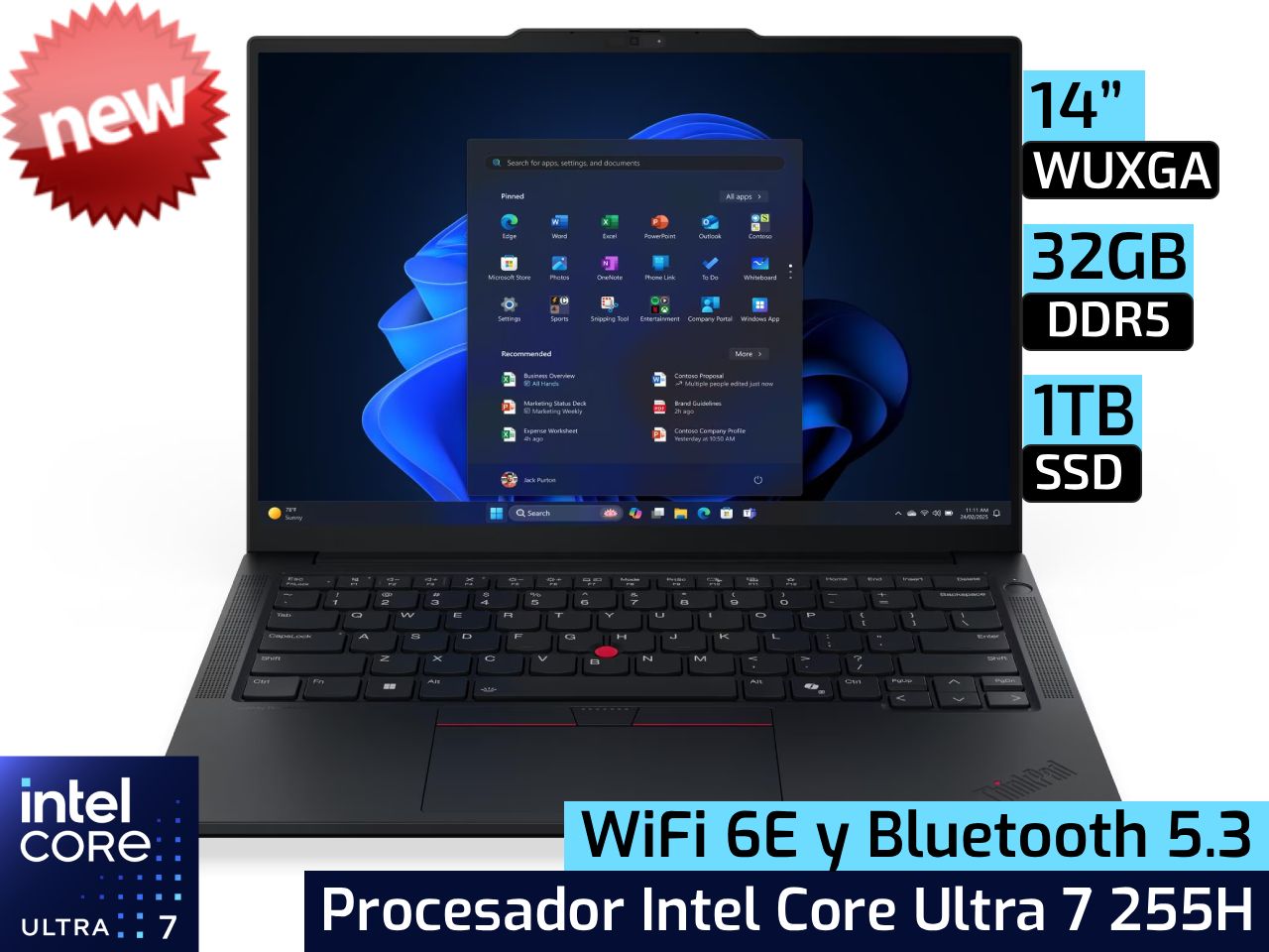 Lenovo ThinkPad E14 Gen 7 | 14" WUXGA - Intel Core Ultra 7 255H - 32GB DDR5 - 1TB SSD
