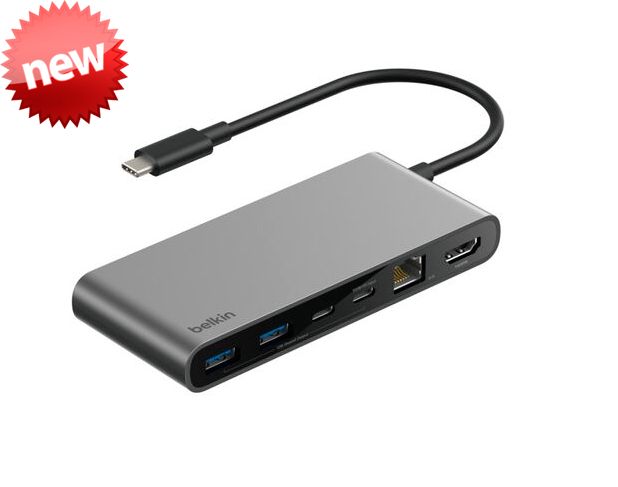 Belkin 8-Port USB-C Hub with 2.5Gb Ethernet | Adaptador multipuerto