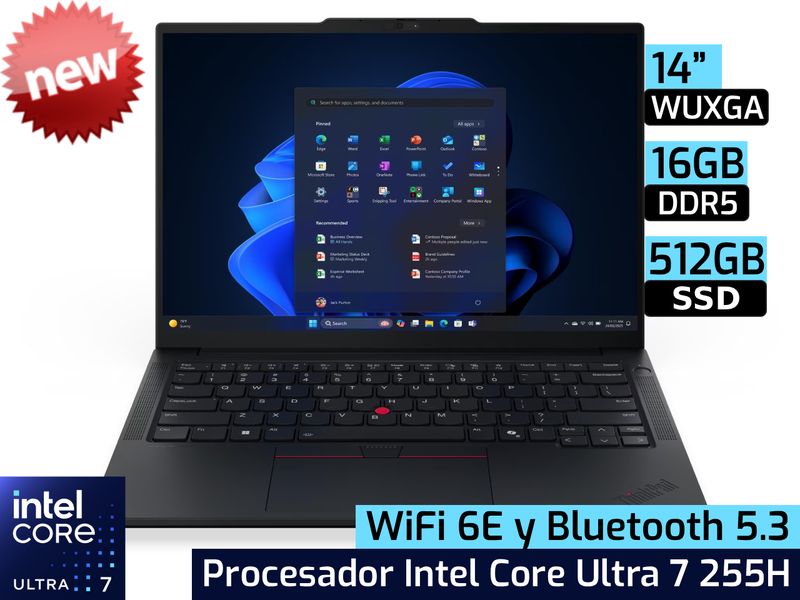 Lenovo ThinkPad E14 Gen 7 | 14" WUXGA - Intel Core Ultra 7 255H - 16GB DDR5 - 512GB SSD