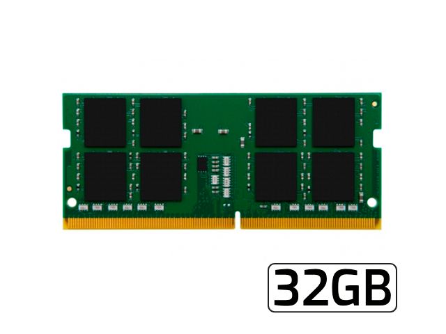 Kingston Memory DDR4 | 32GB - 3200MHz - SO-DIMM - 260pin