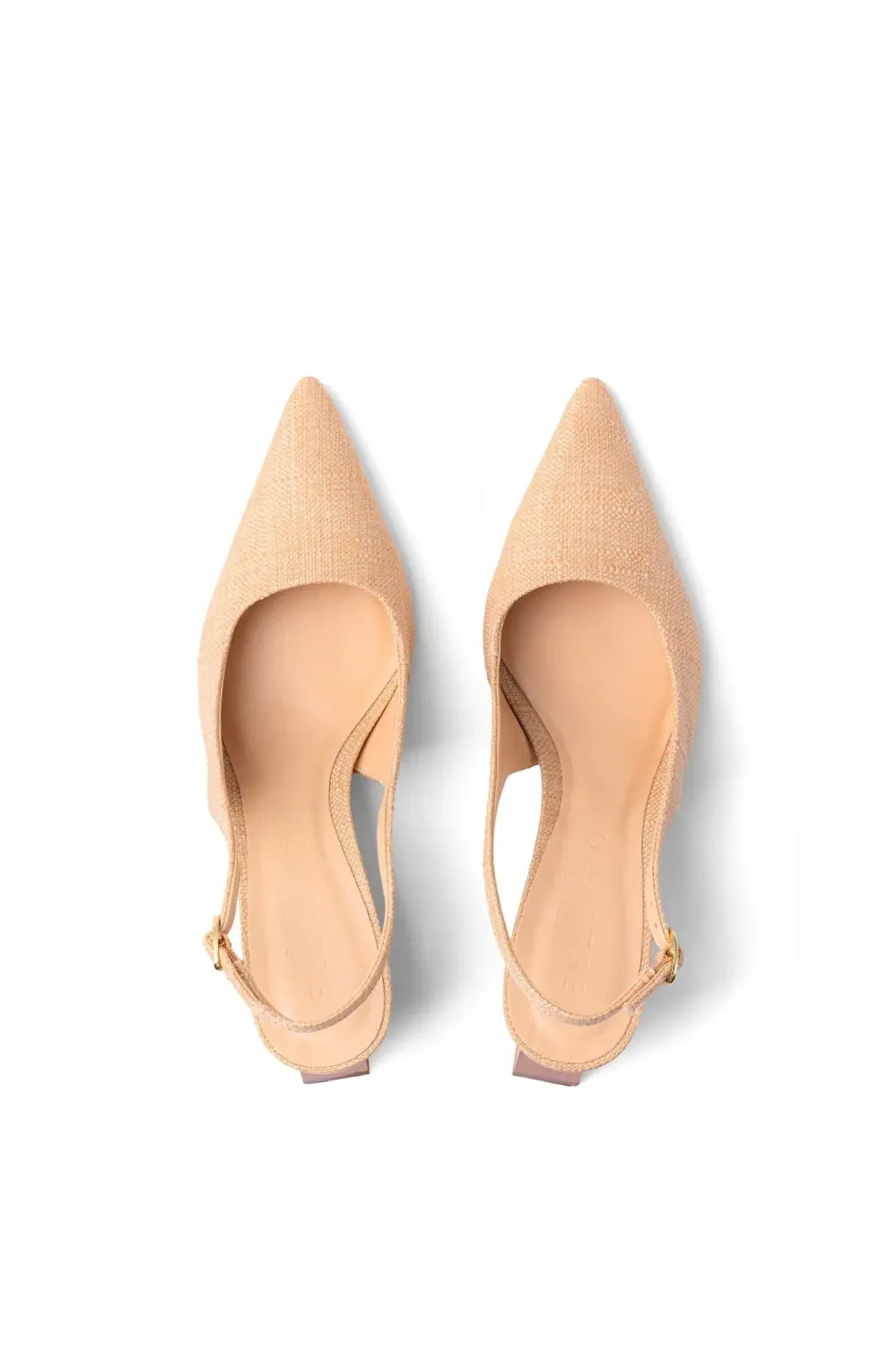 Nowa Pointed-Toe Pump | Natural Raffia