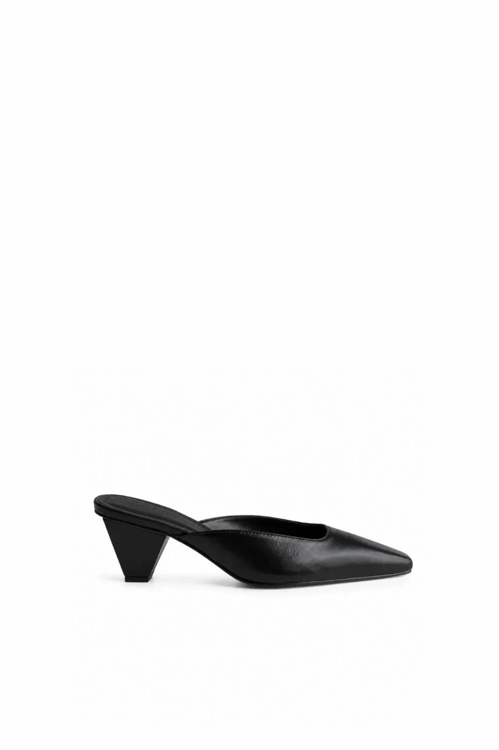 Heidi Pointed-Toe Mule | Black