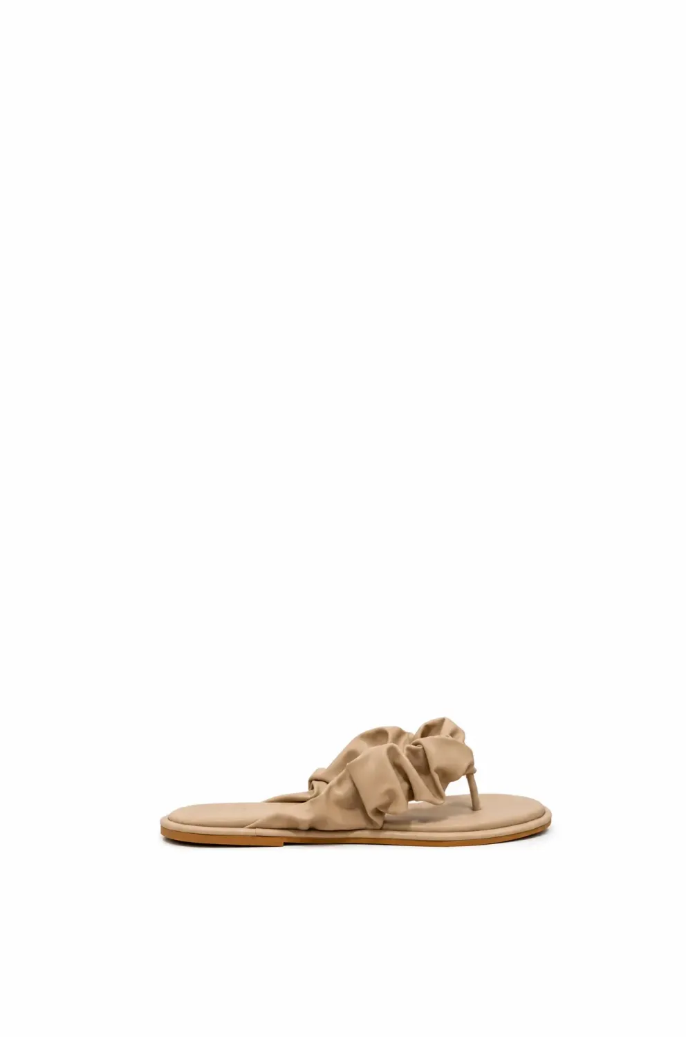 Capri Flat Sandal | Nude