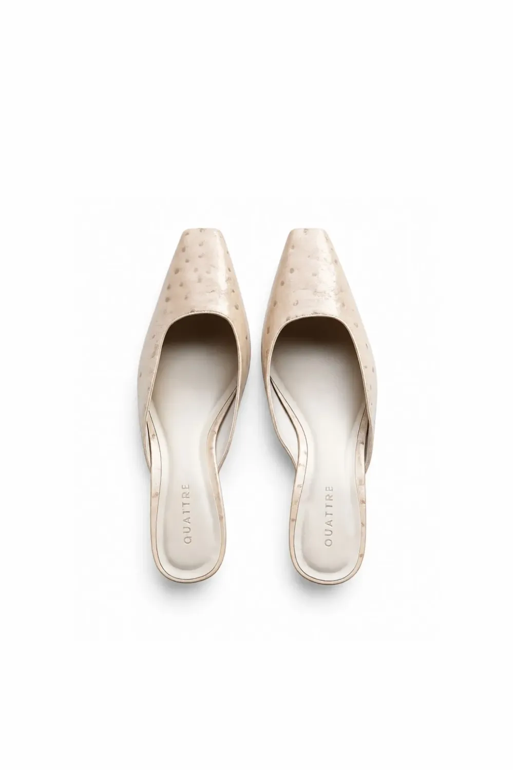 Heidi Pointed-Toe Mule | Ostrich
