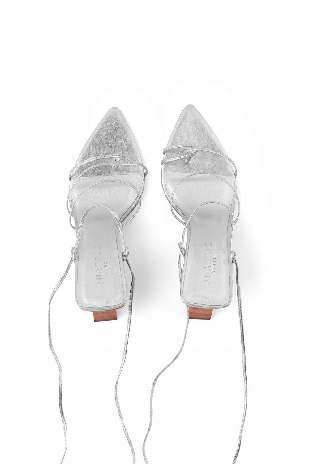 Delei Asymmetric Strap Sandal | Silver