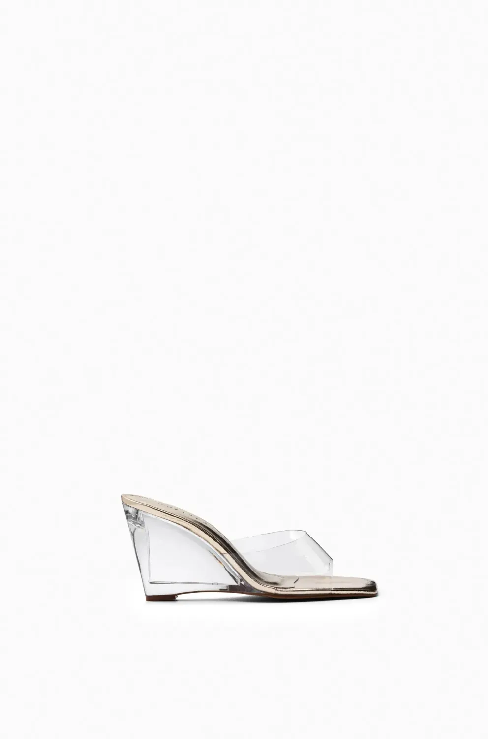 Artic Clear Vinyl Clog | Gold