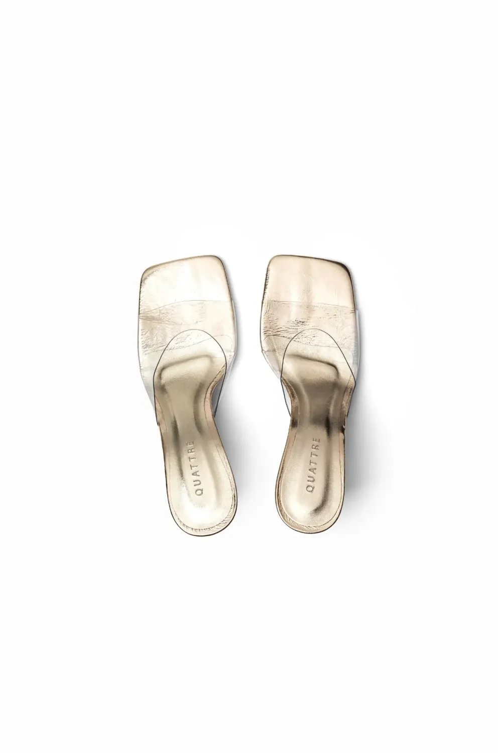 Artic Clear Vinyl Clog | Gold