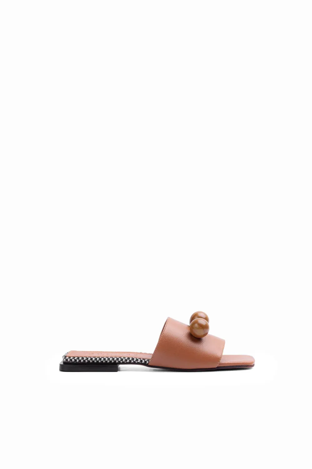 Pipoca Wooden-Bead Flat | Chestnut