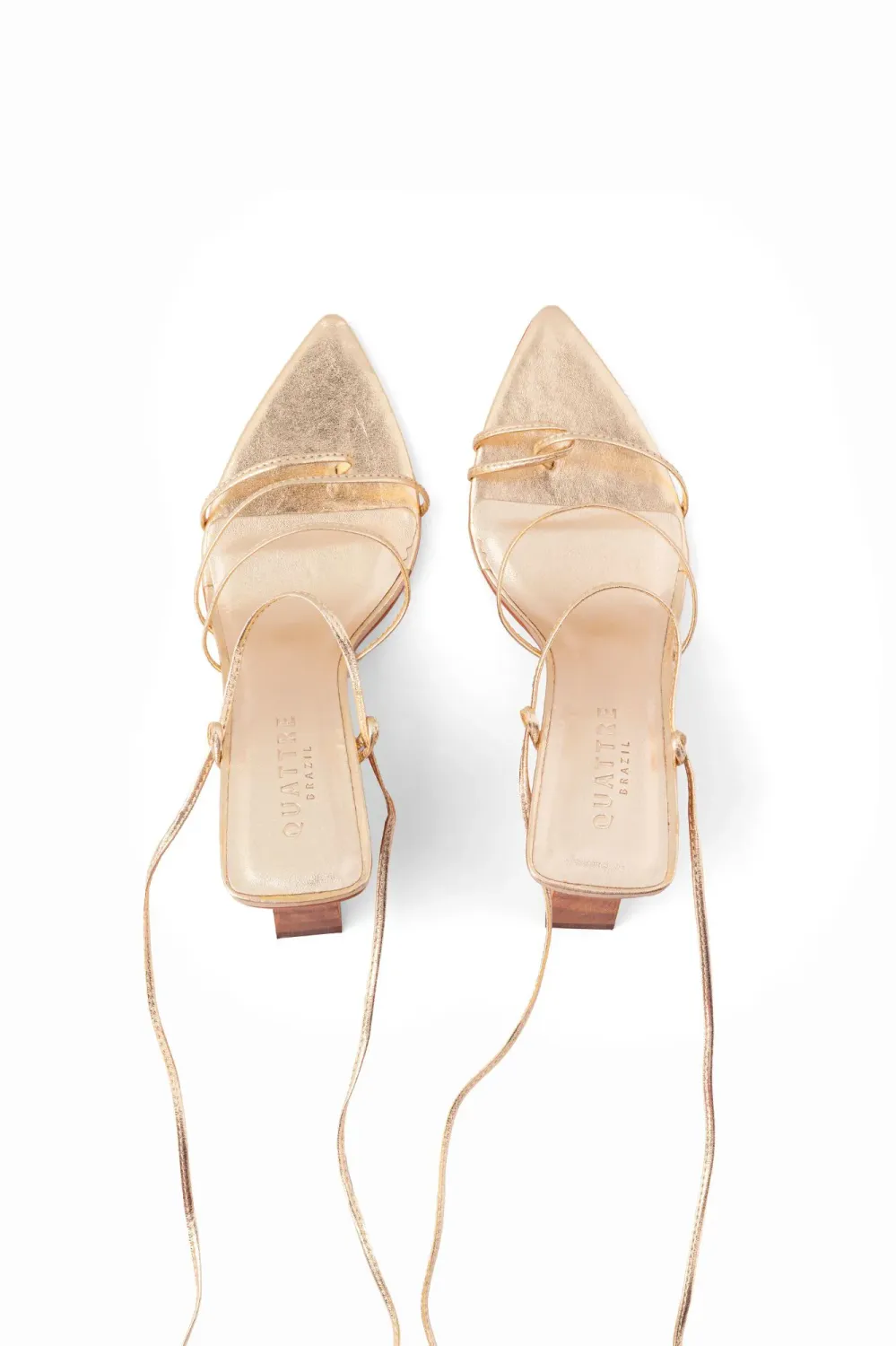 Delei Asymmetric Strap Sandal | Gold