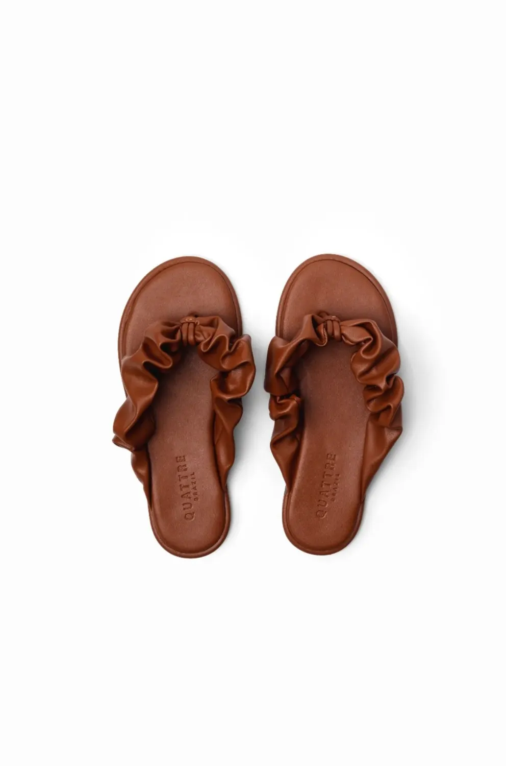 Capri Flat Sandal | Brown