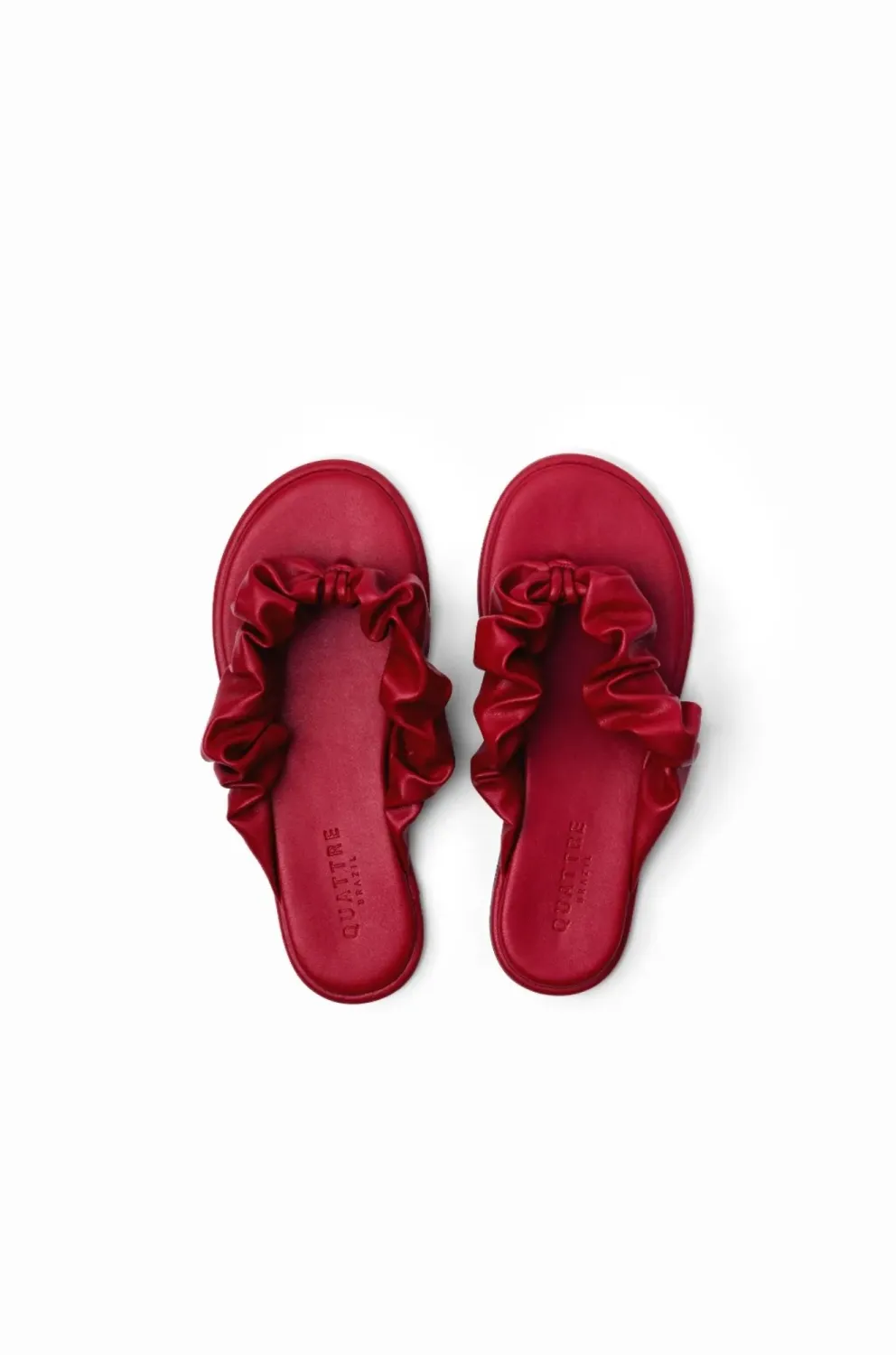 Capri Flat Sandal | Cherry