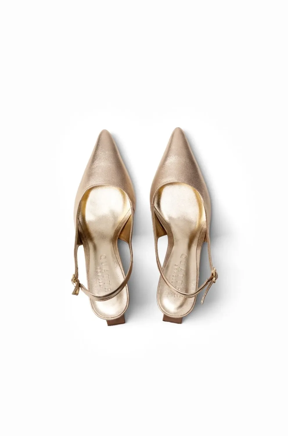 Nowa Pointed-Toe Pump | Gold
