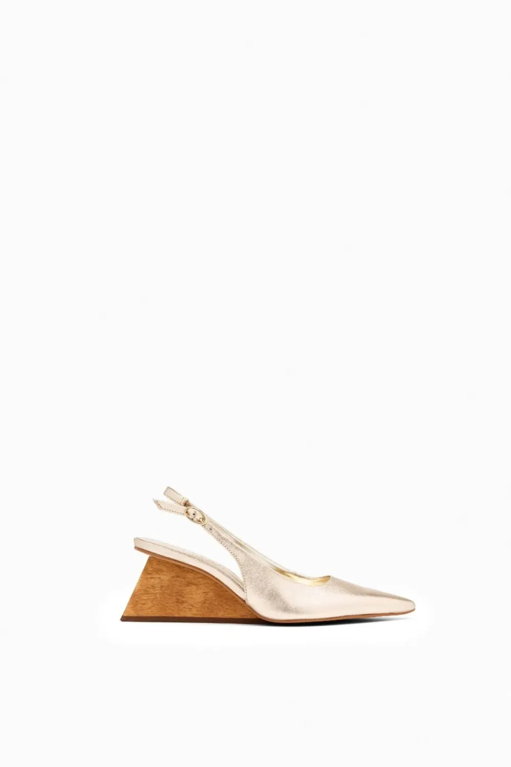 Nowa Pointed-Toe Pump | Gold