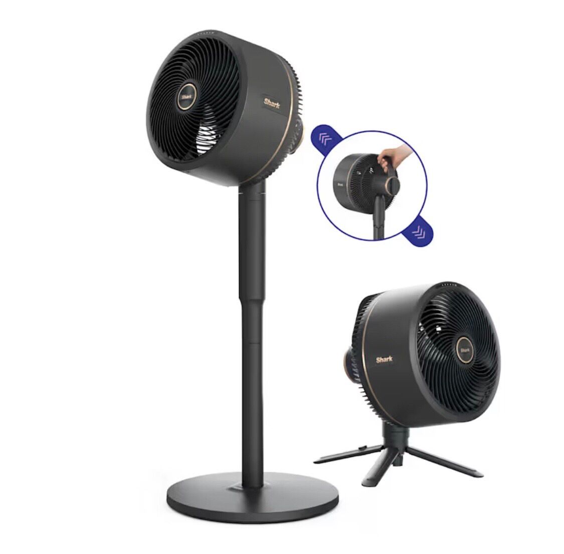 Ventilador tipo torre sin aspas Shark TurboBlade™ Ultra personalizable (Carbón)