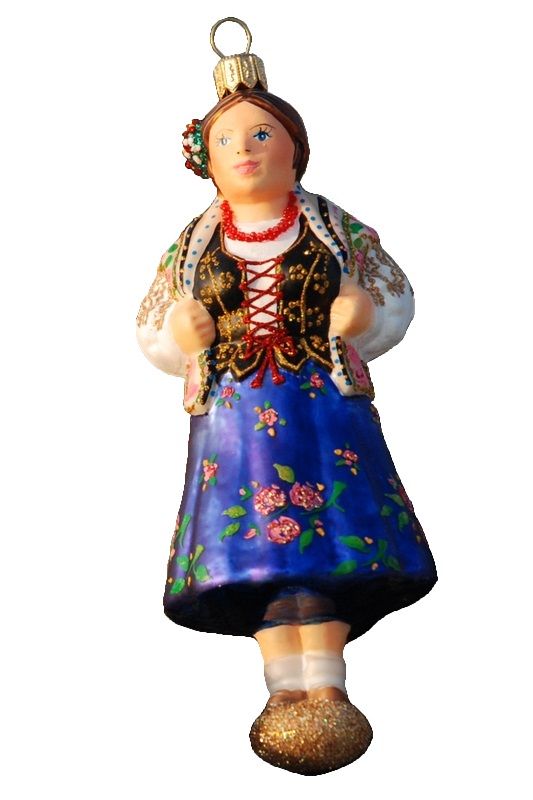 Góralka w niebieskiej spódnicy