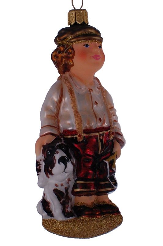 Chłopiec z pieskiem