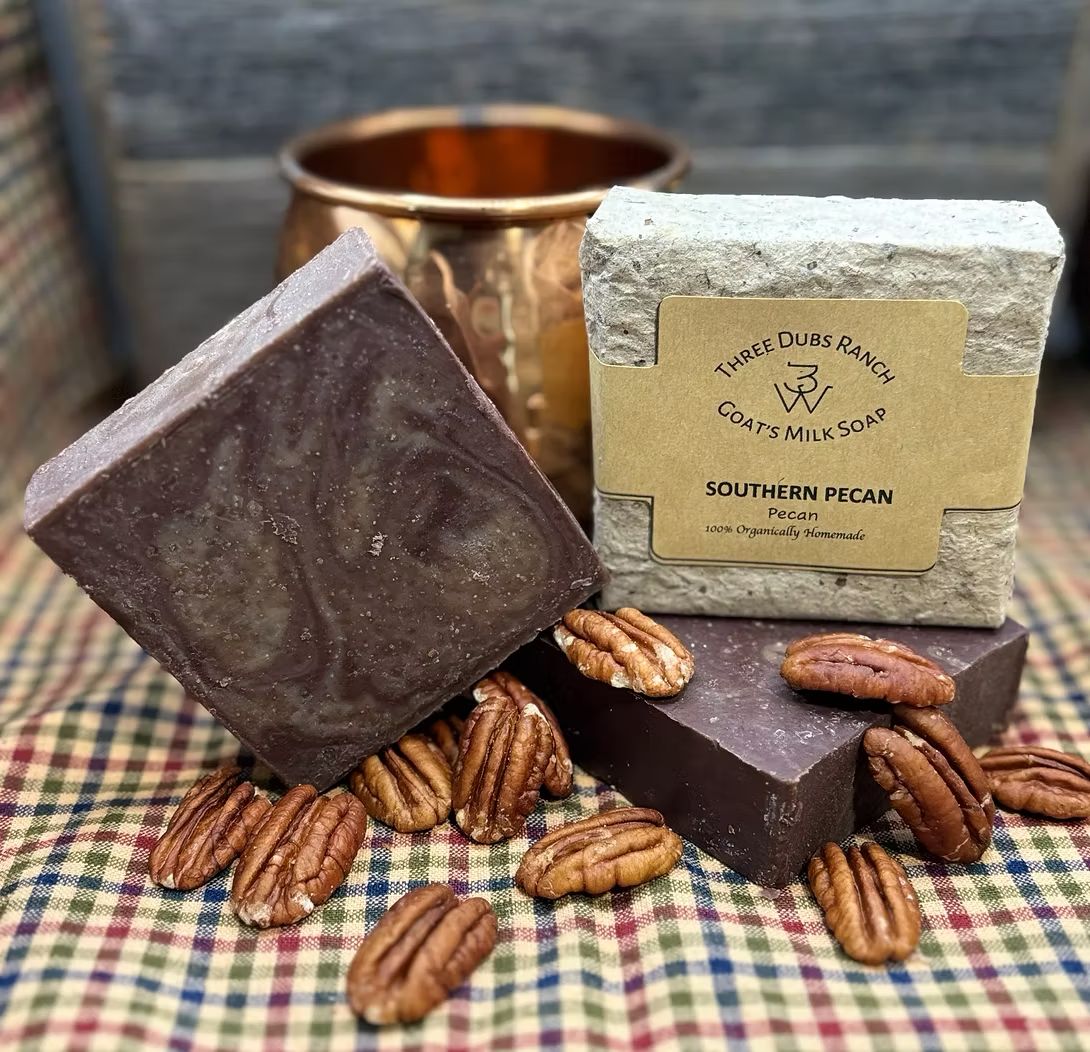 Soap-Southern Pecan: Sweet Pecan scented 3.25 oz soap bars