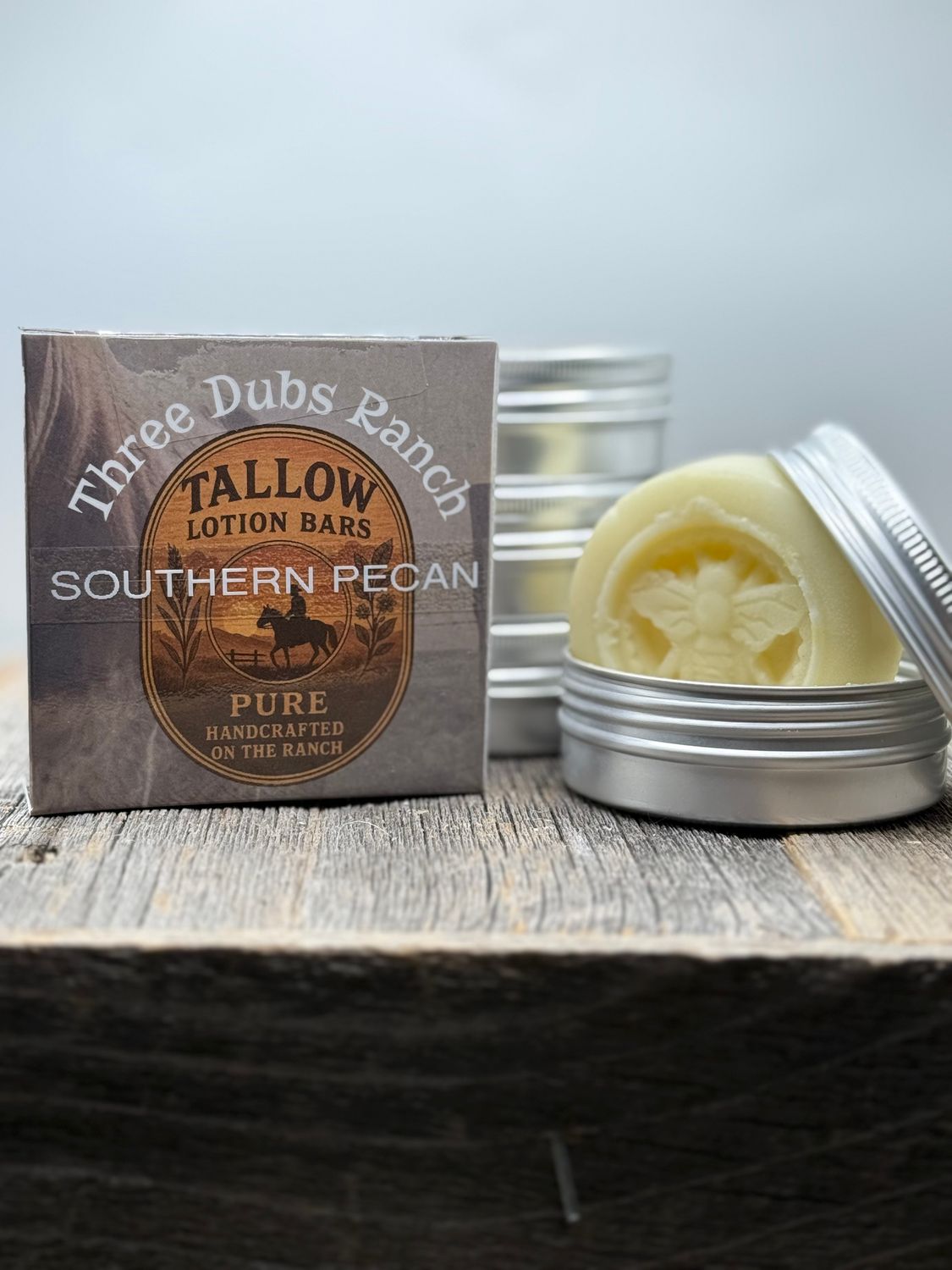 Tallow Lotion Bars: Southern Pecan