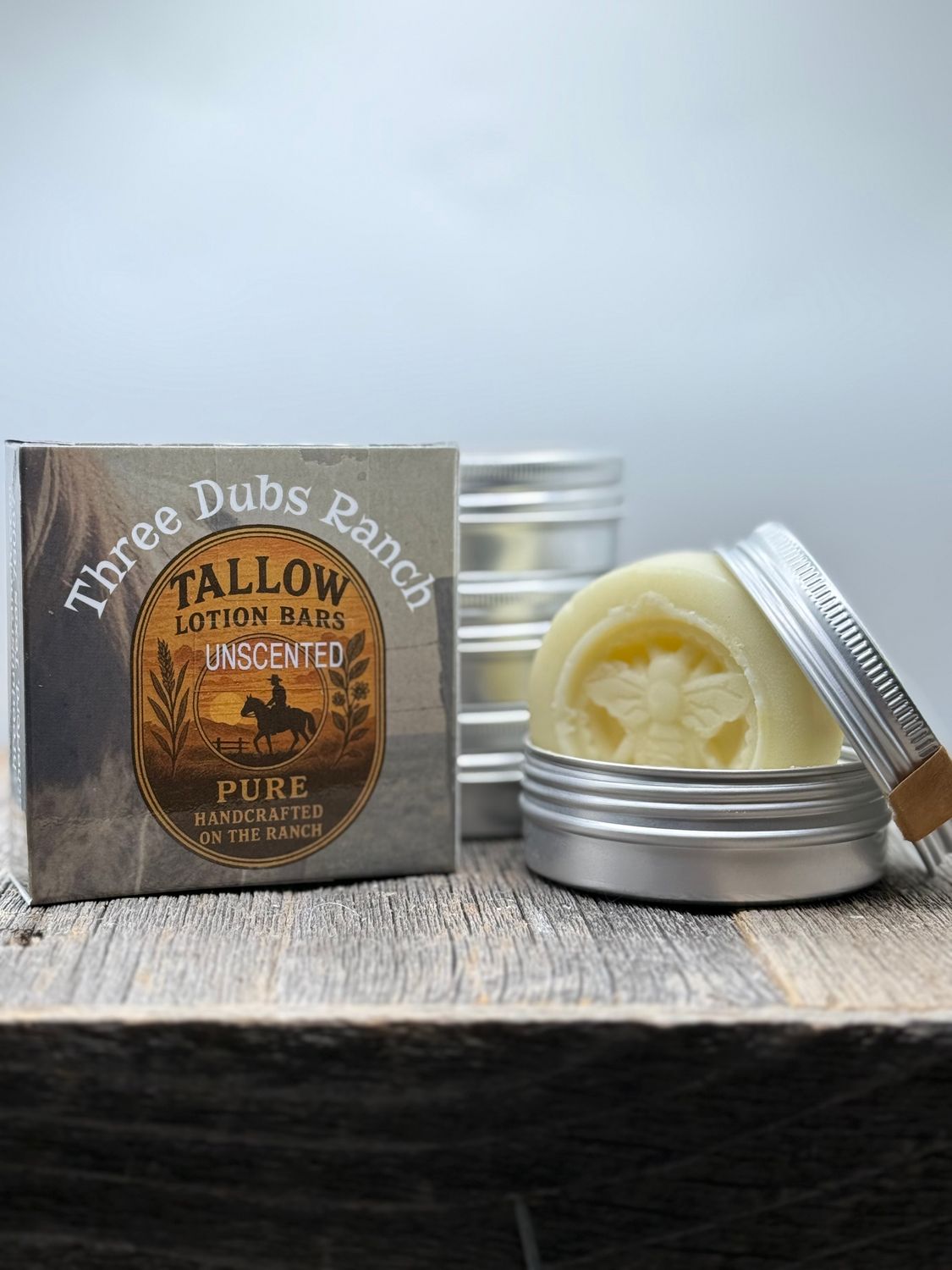 Tallow Lotion Bars: Unscented