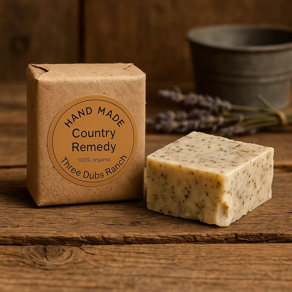 Soap-Country Remedy: Lemon &amp; Sage Scented 3.25 oz Soap Bars