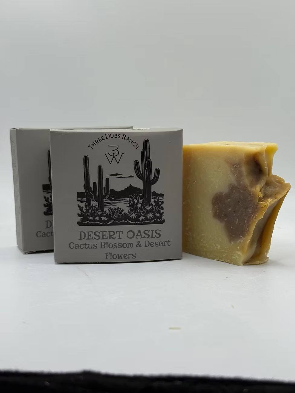Soap-Desert Oasis:Cactus Flower, Vanilla, Coconut scented Soap Bars. 3.25 oz Bar
