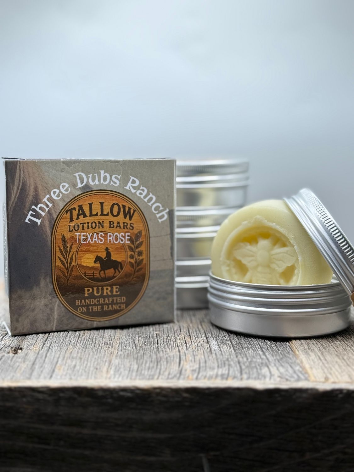 Tallow Lotion Bars: Texas Rose