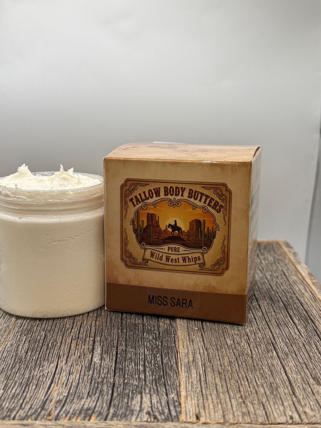 WWW MISS SARA Wild West Whips Tallow Body Butters -(Jasmine, Ylang Ylang, Currant, Citrus, Gardenia, Musk)