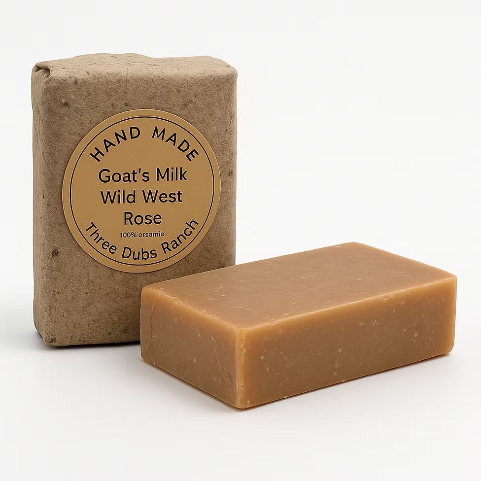 Soap-Dusty Bloom: Sandalwood &amp; Rose Scented 3.25 oz Soap Bars