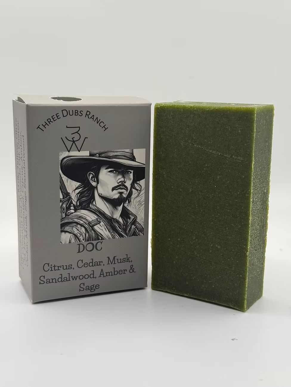 Soap-DOC: Sandalwood, Musk, Citrus, Cedar, Sage 3.25 oz scented soap bars