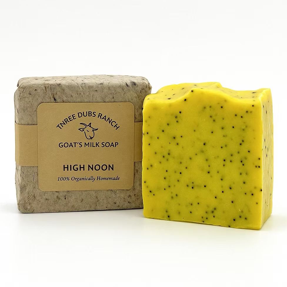 Soap-High Noon: Lemon Poppy scented 3.25oz soap bars