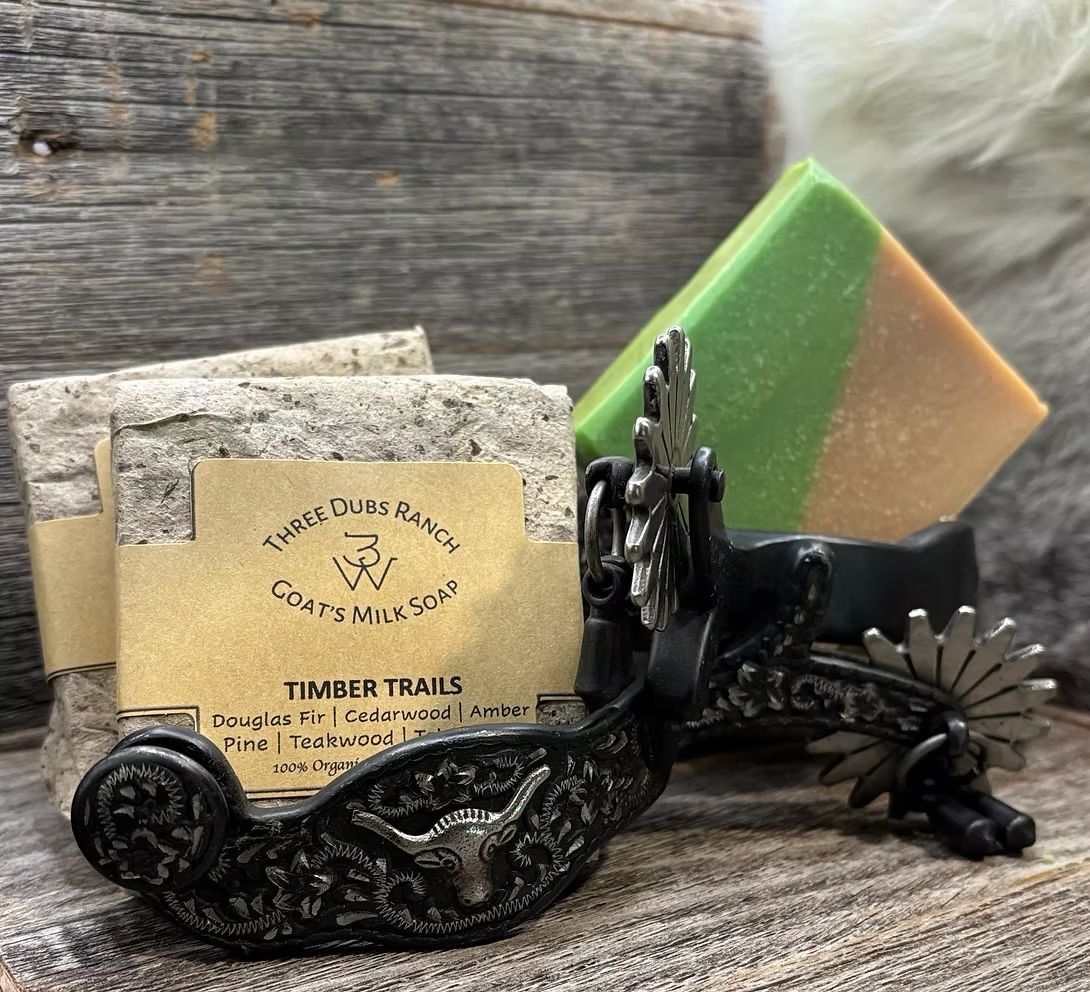 Soap-Timber Trails: Pine, Fir, Cedar, Teakwood scented 3.25 oz soap bars
